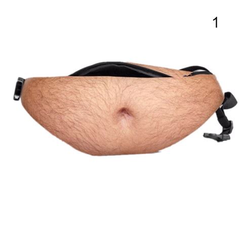 Dad Bag Unisex Fake Belly Waist Packs Funny Travel Waist Pack 